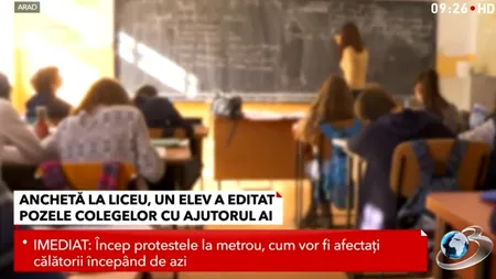Anchetă la un liceu de prestiugiu din Arad, după ce un elev a editat pozele colegelor cu ajutorul AI