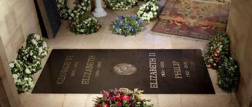 Mormântul reginei Elisabeta a II-a. Prima imagine cu piatra funerară a fostului monarh britanic