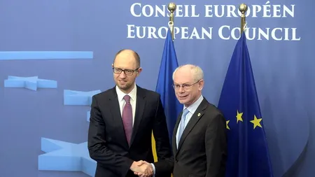 Iațeniuk: Partea politică a Acordului de asociere Ucraina-UE se semnează pe 21 martie