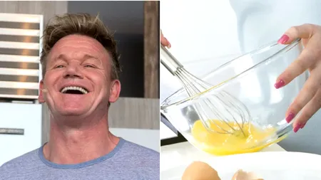 Omleta va fi mult mai gustoasă dacă înlocuiești laptele cu un ingredient folosit de Gordon Ramsay
