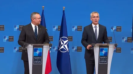 Jens Stoltenberg, la conferința comună cu premierul Nicolae Ciucă: „NATO e gata să apere România și toate celelalte state aliate”