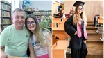 Larisa din Sibiu a luat BAC-ul la șapte ani de la accidentul care a lăsat-o cu un handicap grav. „Ne făcea litere cu mâna, ne scria. Uitați așa…”