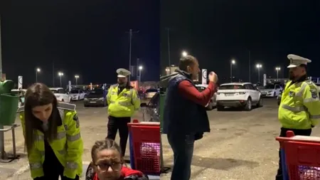 VIDEO. Polițiștii locali din Constanța au ridicat mașina unei femei în scaun cu rotile, deși era parcată pe un loc special destinat persoanelor cu dizabilități