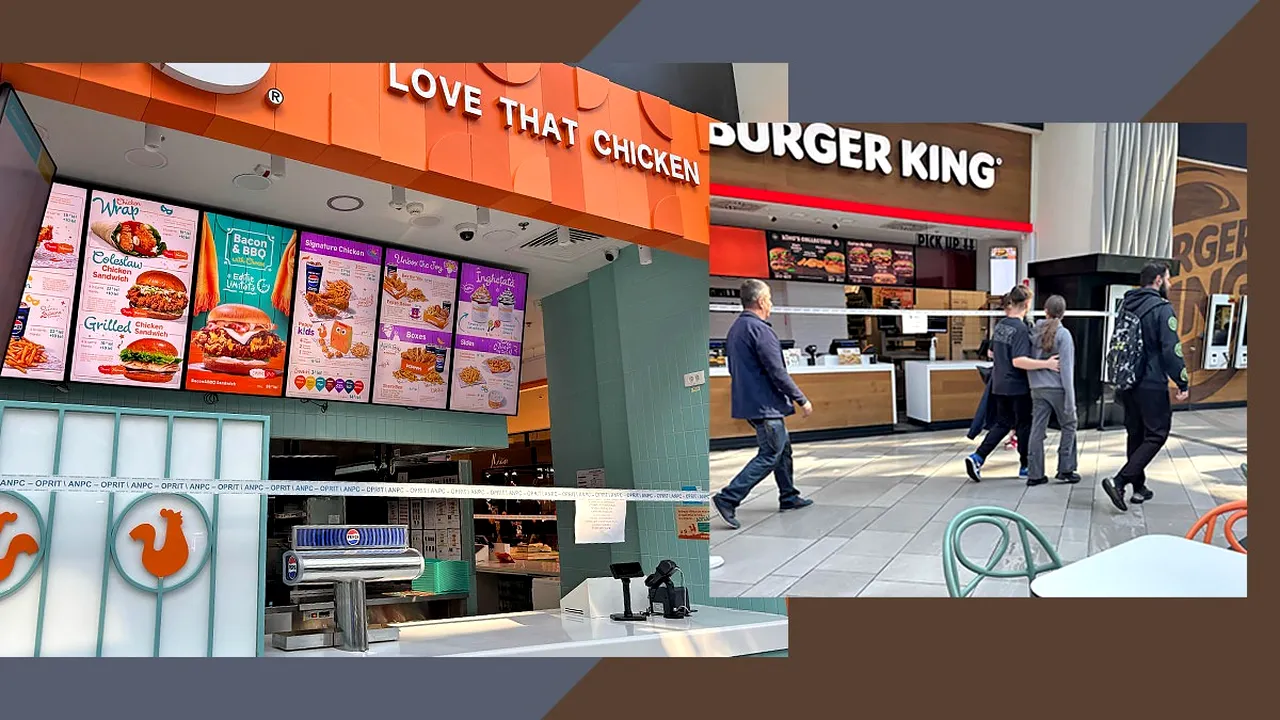 ANPC a tras obloanele la Auchan-ul din AFI Cotroceni/Toate zonele de fast-food au fost închise