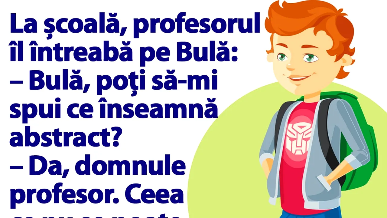 BANCUL ZILEI | La școală: 