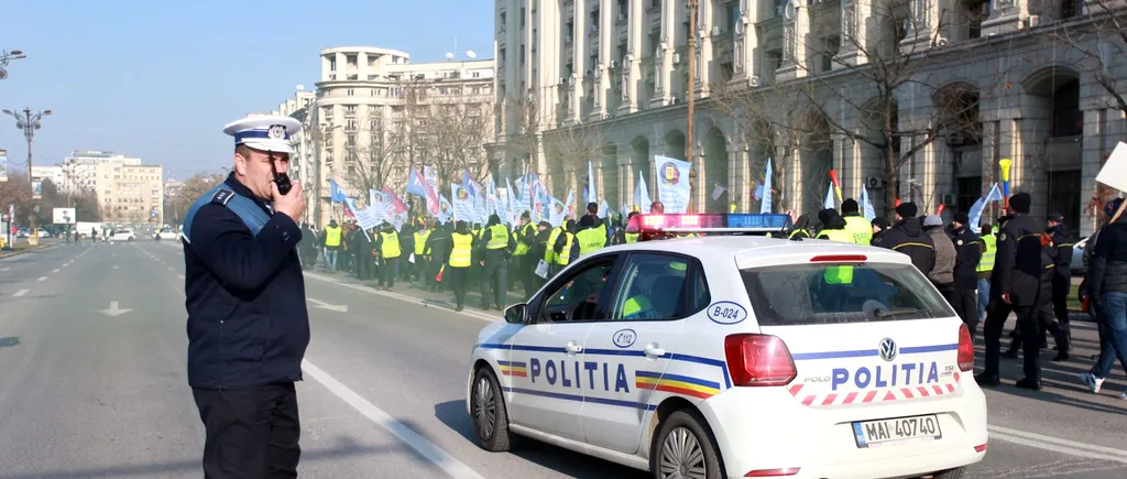 Proteste ale sindicatelor din Poliţie şi sistemul penitenciar, în faţa sediului Ministerului Finanţelor. Care sunt nemulțumirile lor