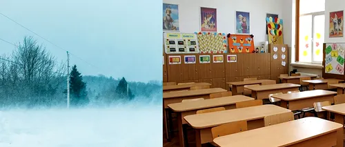 Un pui de viscol și o palmă de zăpadă închid școli în Iași. Județele Suceava, Botoşani, Neamţ şi Iaşi sunt sub avertizare cod galben de ninsori