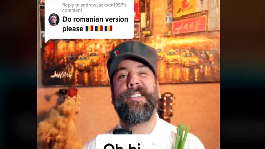 VIDEO | O melodie în română, cântată de un american, a devenit virală pe TikTok: “Sarmale, mămăligă, bericică, sarmale”