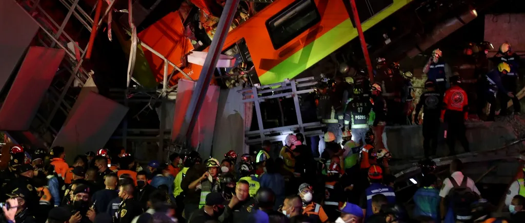 UPDATE. Cel puțin 20 morți, printre care și minori, și zeci de răniți în Mexic, după prăbușirea unei linii de metrou - FOTO/VIDEO