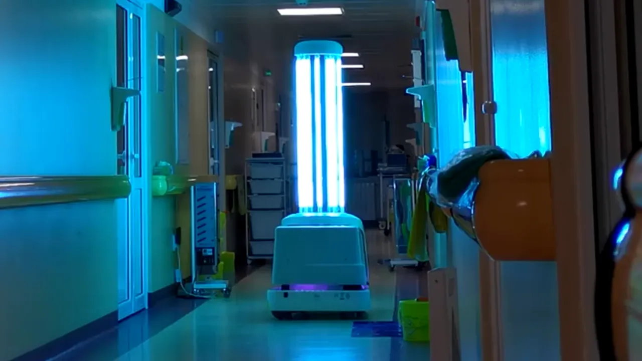 ROBOT autonom de dezinfecție la Institutul Matei Balș. Un STARTUP se alătură luptei împotriva CORONAVIRUSULUI- VIDEO
