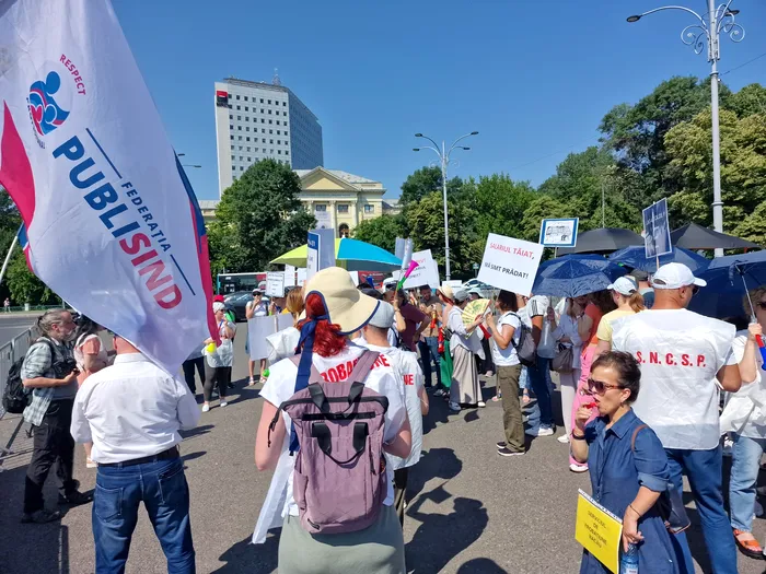 Consilierii de probaţiune protestează la Bucureşti / Sursa foto: GÂNDUL