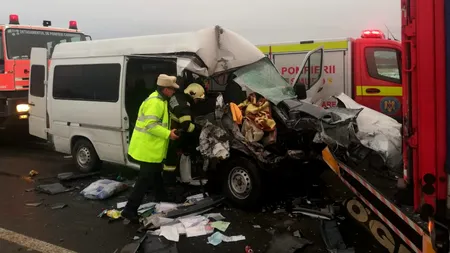 Accident mortal pe centura Caransebeș. Victimele erau într-un microbuz