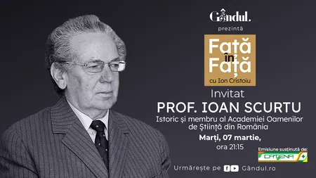 ‘’Față în față cu Ion Cristoiu’’ începe marți, 7 martie, de la ora 21.15