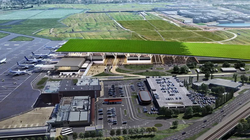 Inovație! Unde va fi primul aeroport din UE cu o podgorie pe acoperiș