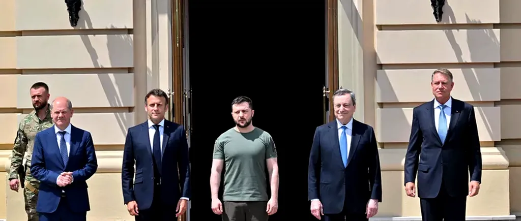 Toți oamenii președintelui Zelenski. Cine sunt liderii care au vizitat Ucraina înaintea lui Emmanuel Macron?