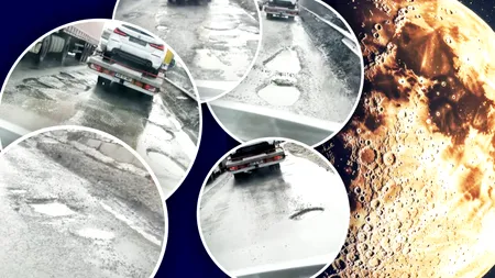 Bun venit pe „Lună”! Centura Capitalei pare a fi lovită de asteroizi, după trei episoade de ninsoare. Acestea sunt imaginile rușinii de pe drumul din jurul Bucureștiului