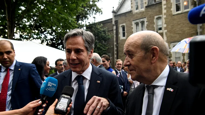 Antony Blinken și Jean-Yves Le Drian se întâlnesc la sediul ONU, în contextul scandalului dintre SUA și Franța privind submarinele