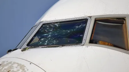 Un avion al companiei Emirates a fost lovit de grindină, după ce a decolat de pe un aeroport din Milano