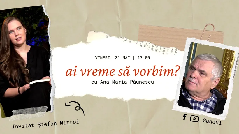 Scriitorul Ștefan Mitroi, invitat la „Ai vreme să vorbim, cu Ana Maria Păunescu”, singurul PODCAST de muzică folk și poezie