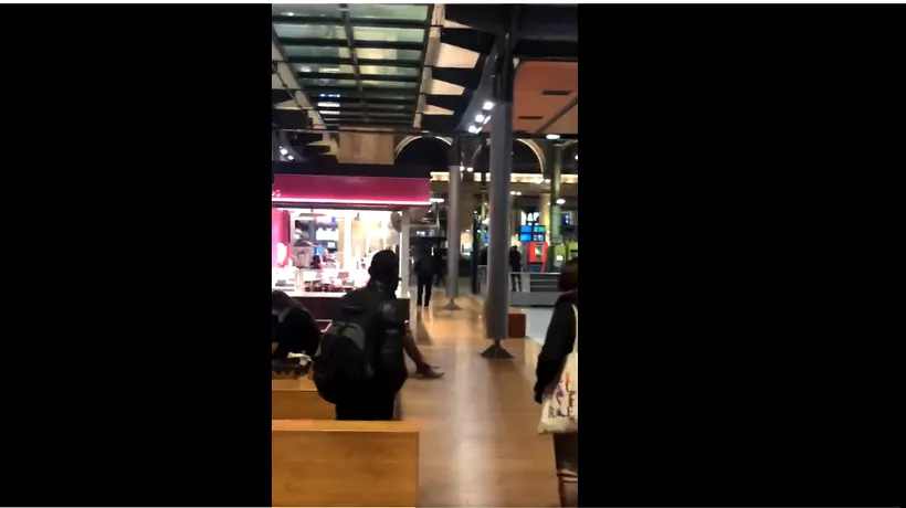 Polițiști atacați cu cuțitul la Gara de Nord din Paris. Atacatorul a fost împușcat mortal | VIDEO