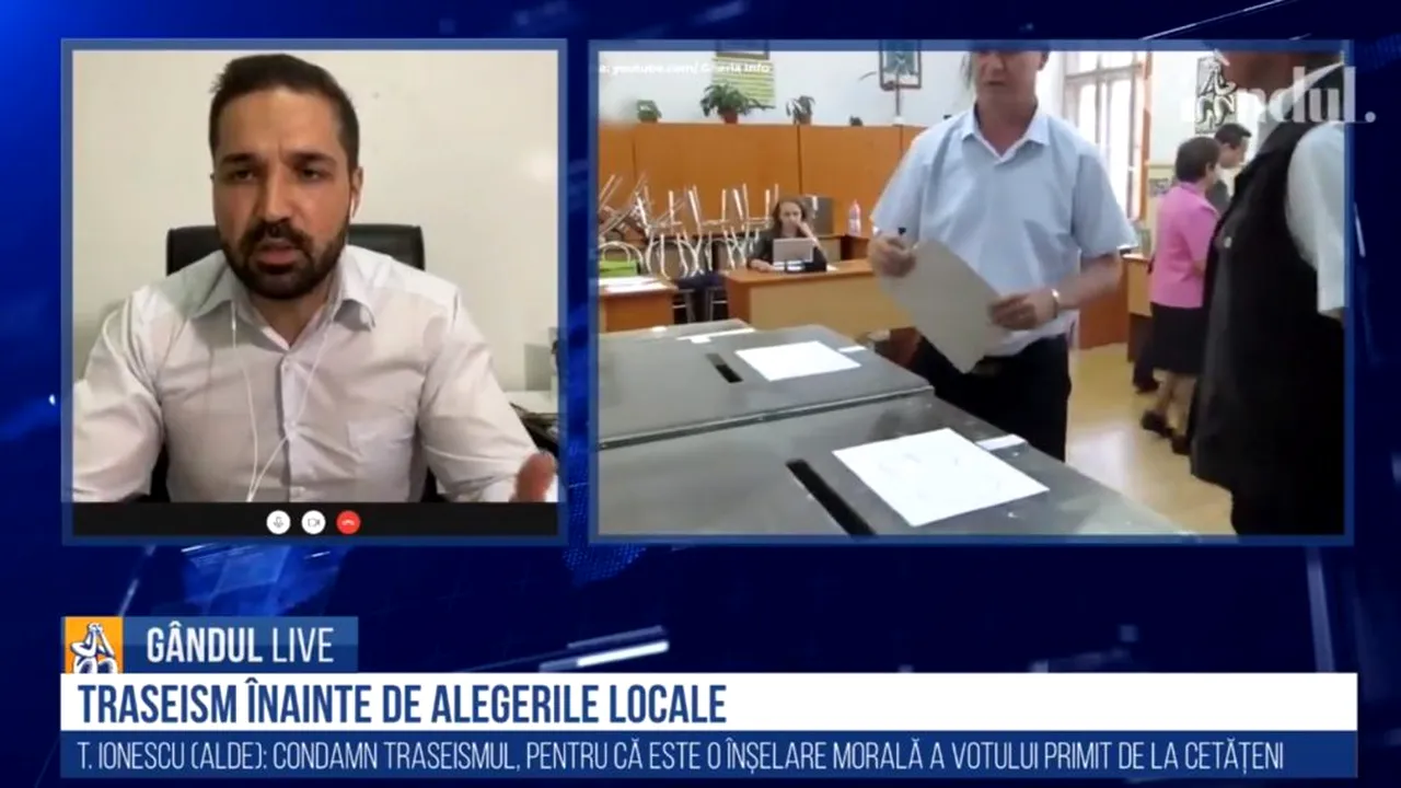 Tudor Ionescu, secretar adjunct ALDE, la GÂNDUL LIVE: Traseismul politic este o înșelăciune morală a votului și a încrederii primite de cetățeni / Orban anunța în februarie că nu primește oameni din PSD- VIDEO