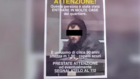 Hoț român, spaima unui cartier din Milano / A fost PRINS după ce locuitorii au împânzit zona cu afișe în care apare fața lui