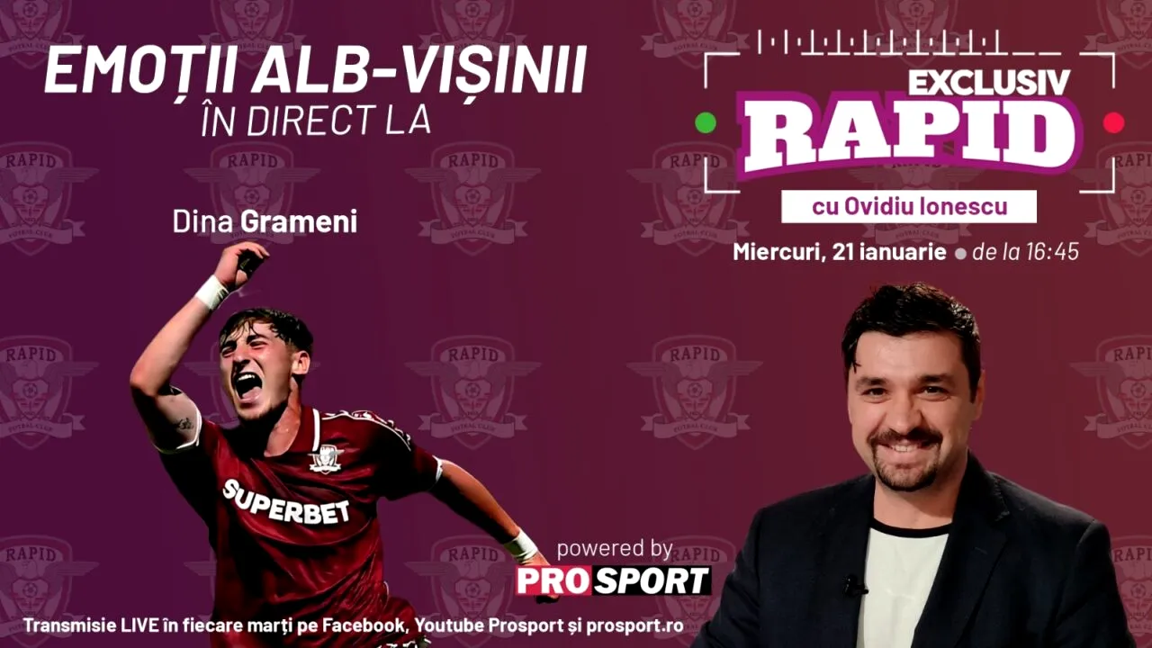 Cel mai bun jucător al Rapidului din ultimul meci vine astăzi la 