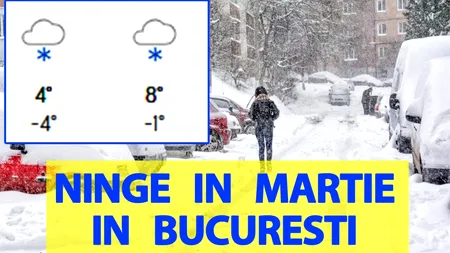 Meteorologii Accuweather anunță o lună martie de IARNĂ, în București: Ninsori și temperaturi la pragul înghețului
