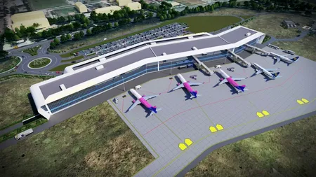 VIDEO | Au început lucrările la noul terminal al Aeroportului din Craiova. Proiectul costă aproape 100 de milioane de euro