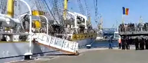 Nava Școală „Mircea a plecat într-un marș de instrucție de trei luni, cu un echipaj de 179 de membri. Ce traseu are - VIDEO