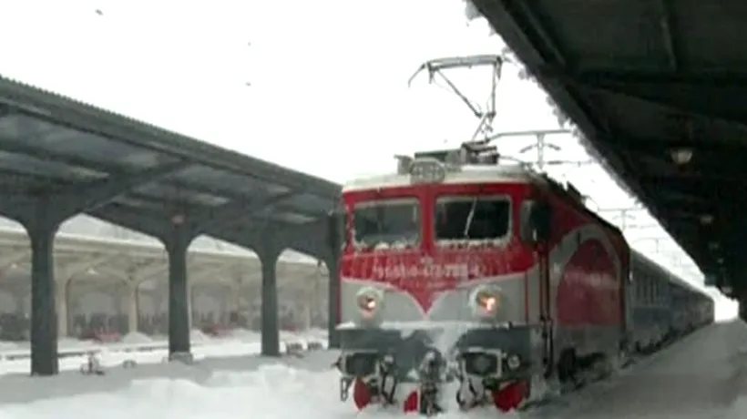Circulația trenurilor, AFECTATĂ de ciclonul polar care a lovit România. Au întârzieri sau au fost chiar anulate / Anunțul CFR