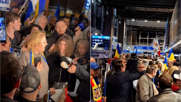 Diana Șoșoacă, întâmpinată de susținători, la Otopeni, după ridicarea imunității în Parlamentul European. „Nu au ei pușcării să mă îngenuncheze”