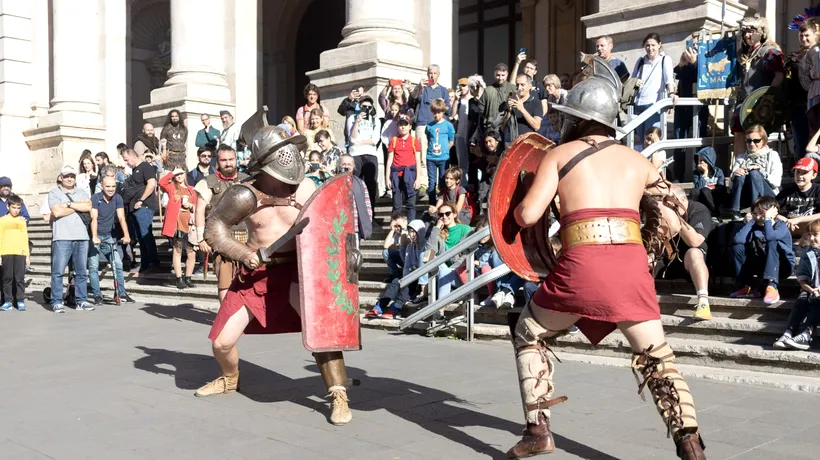 Gladiatorii și meșteșugarii au revenit la Festivalul de reconstituire istorică, în fața MNIR. Programul evenimentului
