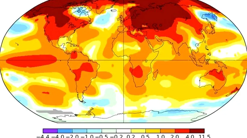 Luna februarie a înregistrat cea mai mare anomalie a temperaturii din istorie