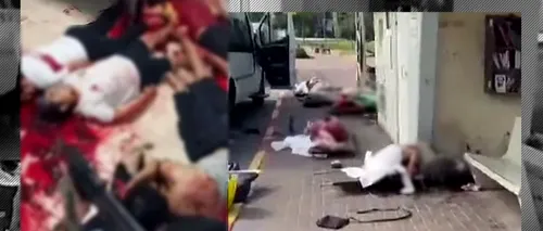 VIDEO | Noi imagini zguduitoare din Israel. Teroriștii i-au executat cu sânge rece pe muribunzi. Măcelul de pe străzi și primele semne ale atacului