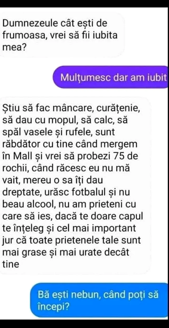 Bancul de duminică | „Cât ești de frumoasă! Vrei să fii iubita mea?”