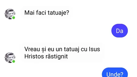 Bancul de sâmbătă | „Vreau și eu un tatuaj”