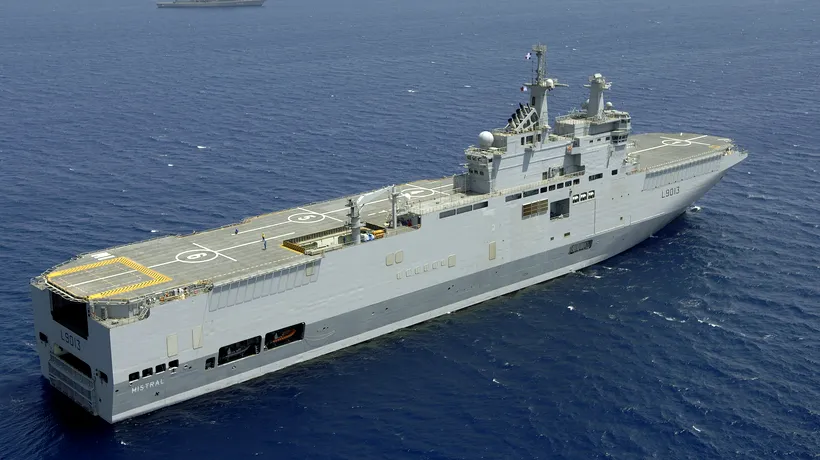 La bordul unui portavion francez Mistral comandat de Rusia a avut loc un jaf