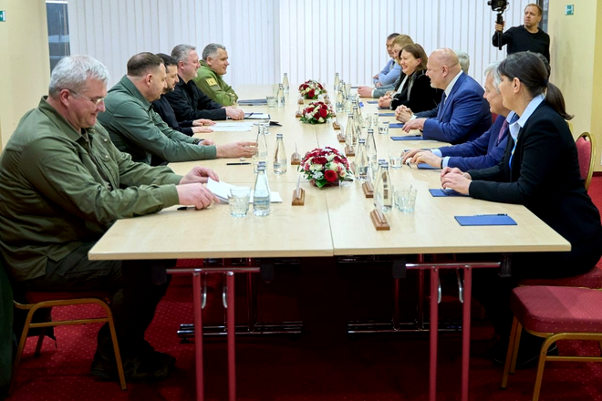 Laura Codruța Kovesi, întâlnire cu președintele Ucrainei, Volodimir Zelenski / Sursa foto: EPPO