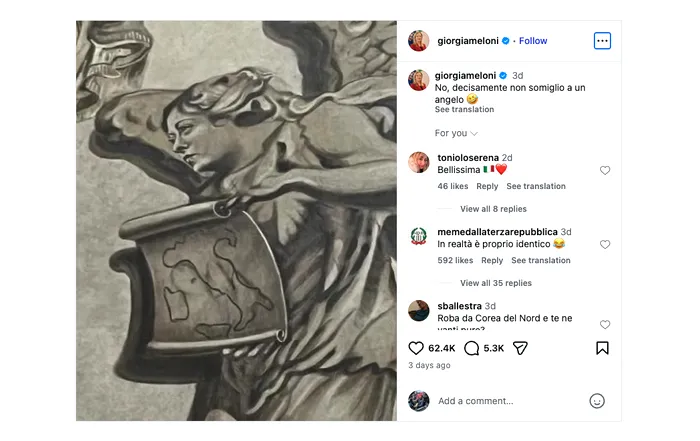 Foto: Instagram/ giorgiameloni