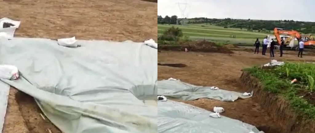 Gropi cu oseminte, descoperite pe șantierul drumului expres Craiova-Piteşti - VIDEO