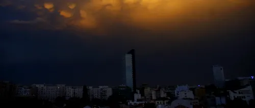 Cod galben de furtună în Capitală. Situația se anunță mai gravă în Dâmbovița și Prahova