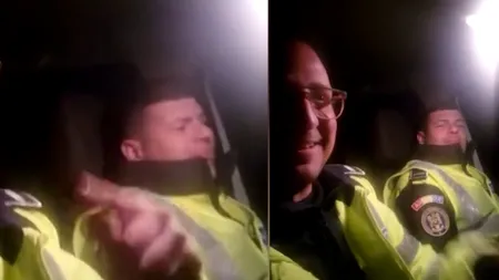 Petrecere cu manele în mașina de Poliție: „Să sară permisele!”. Anchetă la IPJ Brăila