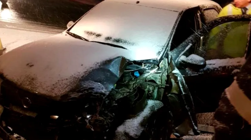 Accident grav pe DN1. Un TIR și un autoturism s-au ciocnit în Brașov. Șase persoane au ajuns la spital