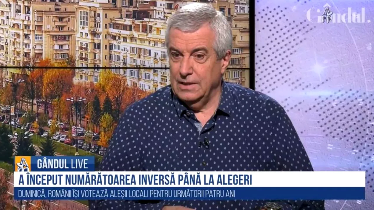 GÂNDUL LIVE. Călin Popescu Tăriceanu: „Am o experiență pe care aș fi vrut să o pun la dispoziția bucureștenilor”