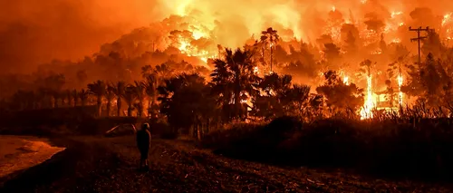 MAE, nouă atenţionare de călătorie în Grecia: Risc de gradul 5 de producere a incendiilor de vegetaţie / Cod roşu de caniculă, în vigoare