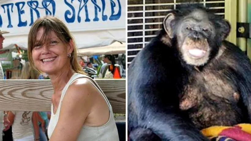 O femeie desfigurată de un cimpanzeu cere despăgubiri de 150 milioane de dolari