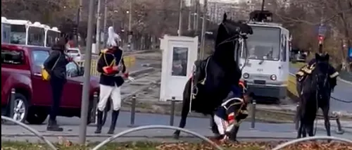 Jandarmul care a căzut de pe cal la parada de 1 Decembrie a fost dat pe mâna procurorilor militari (EXCLUSIV)