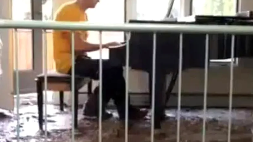 VIDEO. Recital emoționant de pian într-o casă distrusă de inundațiile din Colorado