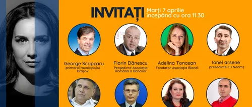 GÂNDUL LIVE. Cine sunt invitații Emmei Zeicescu, marți 7 aprilie, de la ora 11.30. George Scripcaru, primarul Brașovului, și Florin Dănescu, șeful ARB, pe listă